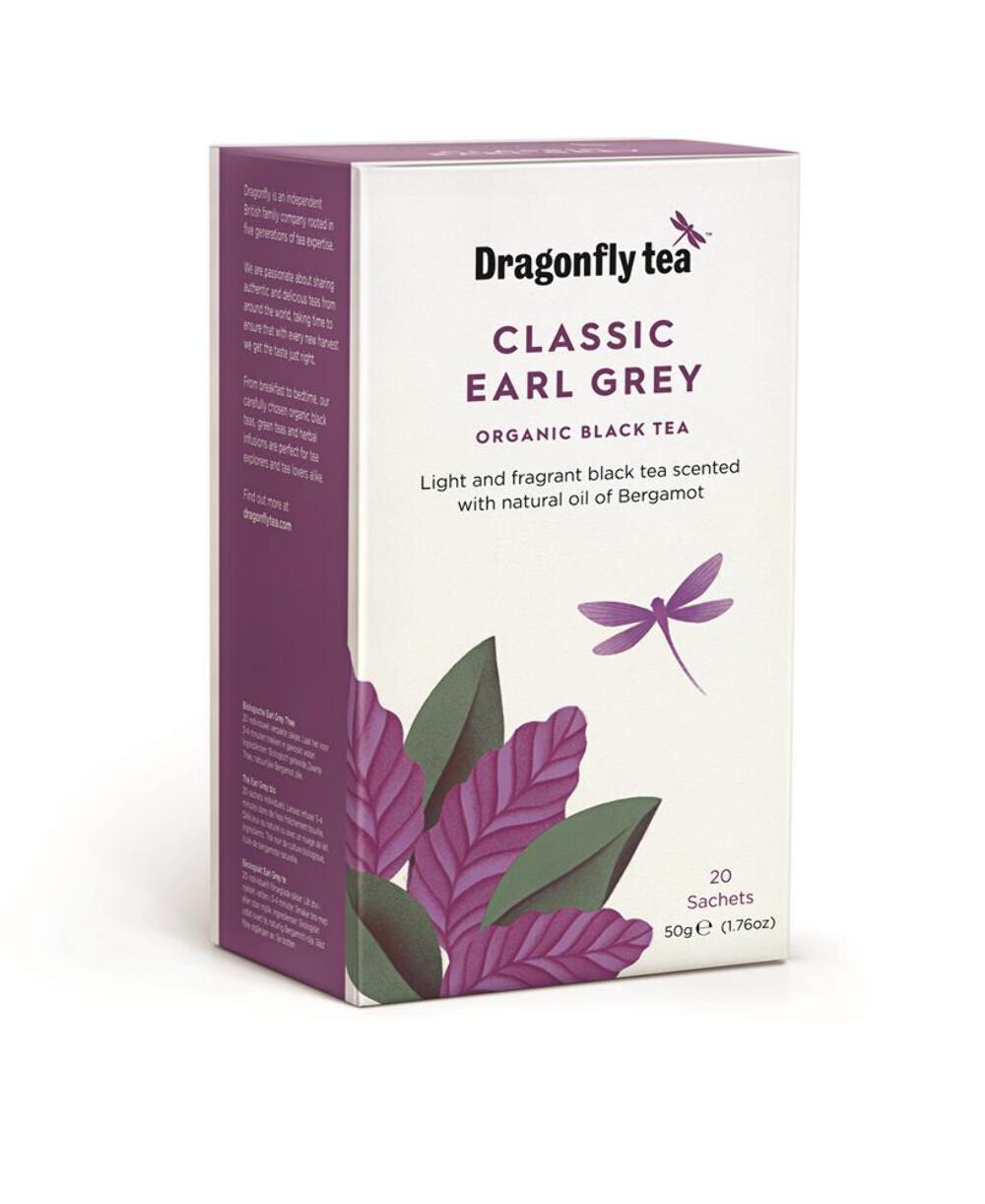 Dragonfly Tea Organic Classic Earl Grey 20 Bags x 4