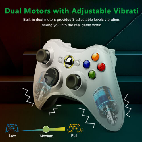 For Microsoft XBOX 360 & PC WIN 7 8 10 Wired / Wireless Game Controller Gamepad - Picture 18 of 28
