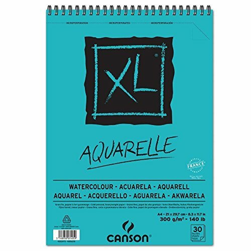 Canson Skizzenblock Und Studienblock Xl Aquarelle Din A4 Papier 30 Blatt 300G/Qm-image