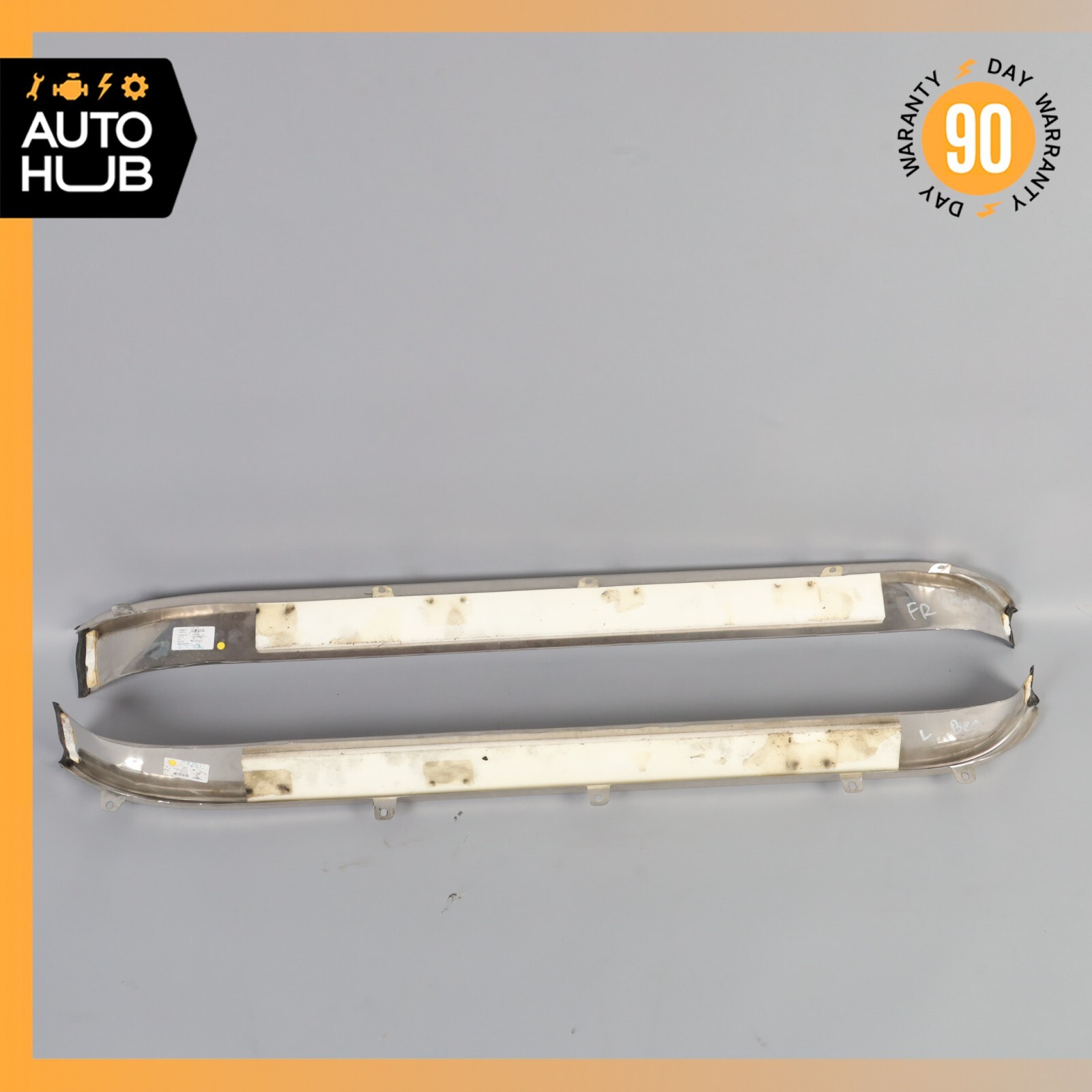 03-10 Bentley Continental GT Coupe Left & Right Side Outer Door Step Sills OEM