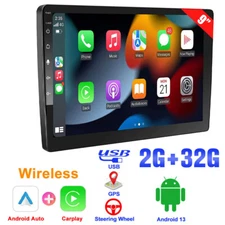 Car Stereo Radio Apple Carplay Android13 9" Double 2Din Touch Screen GPS 2+32G