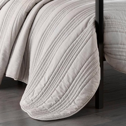 Stone Cottage Home Decor Reversible Soft Polyester Cotton Style Traditional Gray - Picture 3 of 5