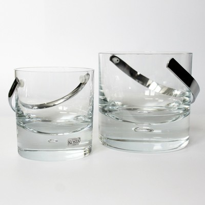 large glass ice bucket