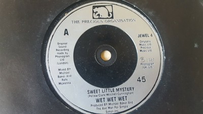 WET WET WET SWEET LITTLE MYSTERY GREAT 7'' VINYL SINGLE 45 RPM SCRATCH FREE VGC