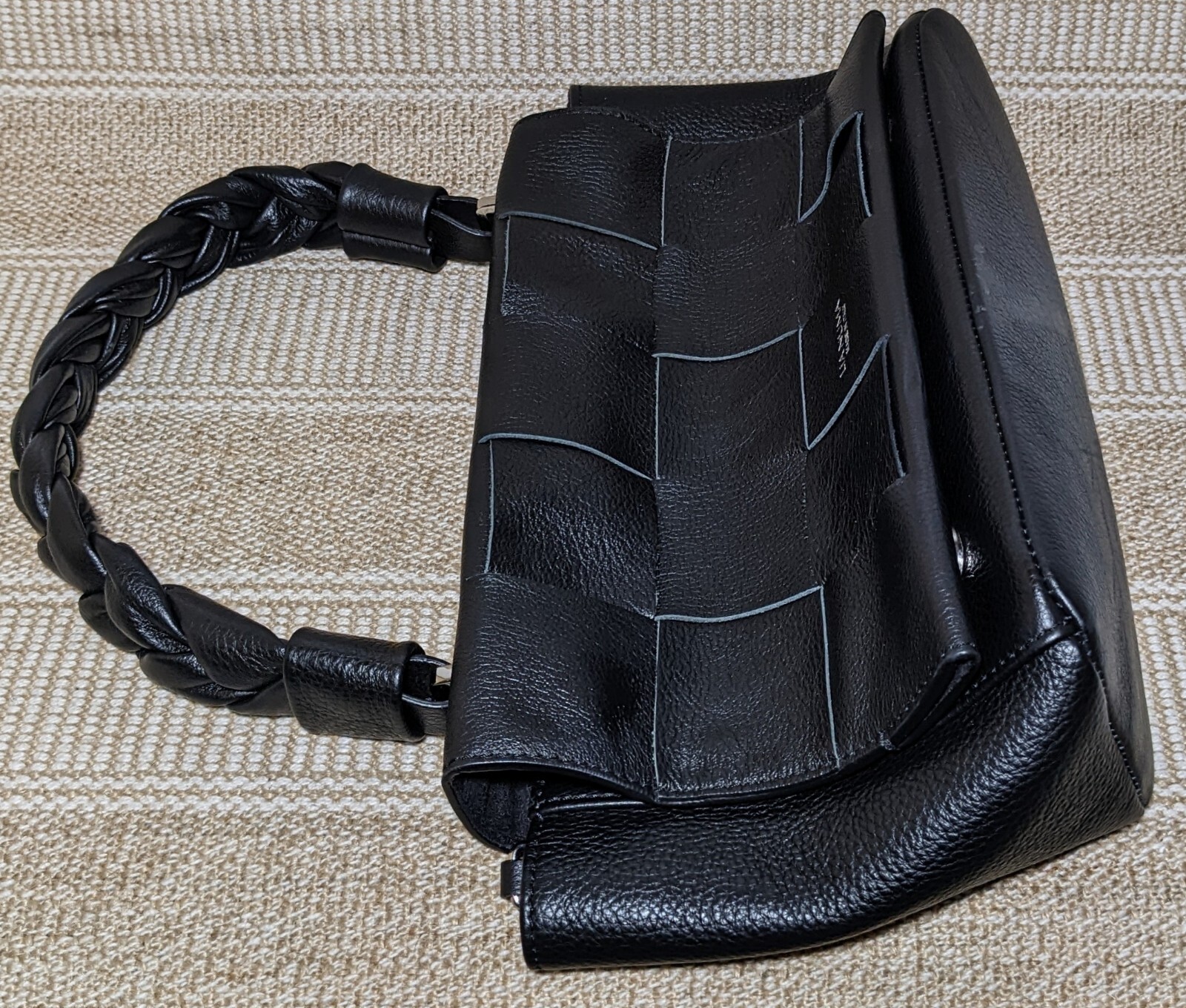 Made in Italy Lia Numa black genuine leather tote or shoulder bag. 27x17x11cm. eBay