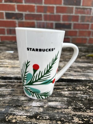 2020 Starbucks Holiday Seasonal Christmas Latte Cup Mug Red Berries/Leaves  12 oz | eBay