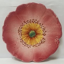 assiette barbotine art nouveau 1900 dlg delphin massier vallauris a m french