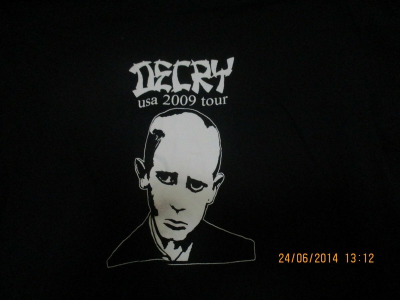 vintage decry usa 2009 tour XL battalion of saints shattered faith minor threat