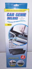 Car Genie Deluxe - Seat Compartment Organizer - Catches Dropped Items - 2 Pack