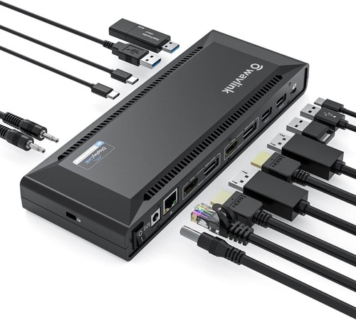 Station d'accueil pour ordinateur portable WAVLINK WL-UG69PD2 Pro double 4K@60Hz 100W PD Mac Windows