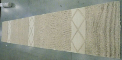 BEIGE 2'-3'' X 12' Stained Rug Reduced Price 1172582619 NAT217A-212