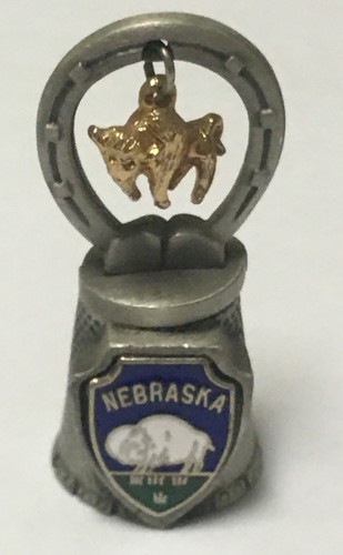 Nebraska Thimble Vintage Souvenir Collectible