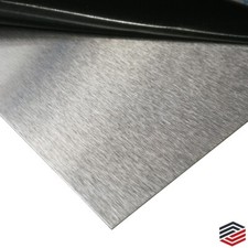 Edelstahlblech Platte  Blech Streifen  ferromagnetisch 0,8mm K240 geschliffen