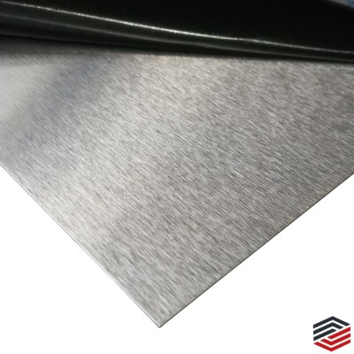 Edelstahlblech Platte  Blech Streifen  ferromagnetisch 0,8mm K240 geschliffen