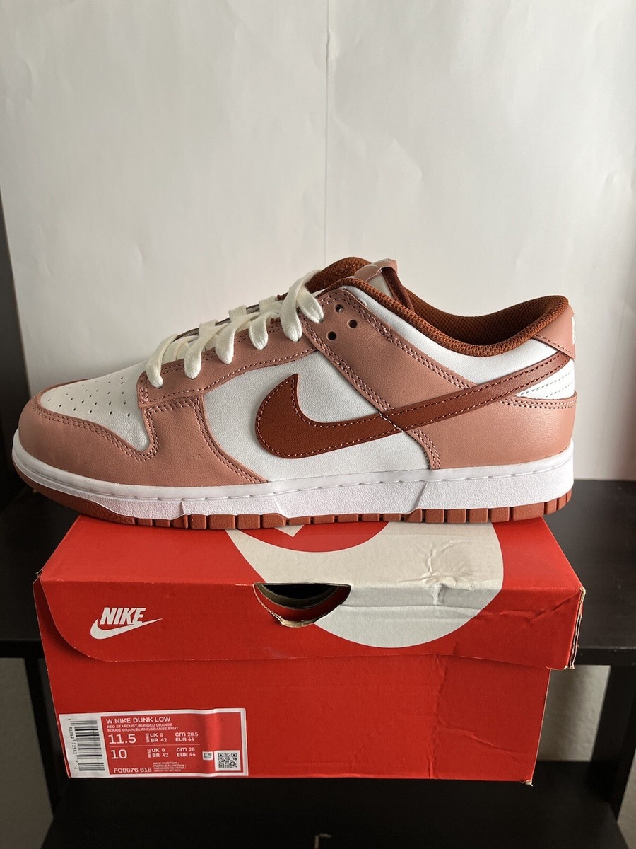 DS Wmn Size 11.5 aka Men Sz10 - Nike Dunk Low Red Stardust W  display picture 1