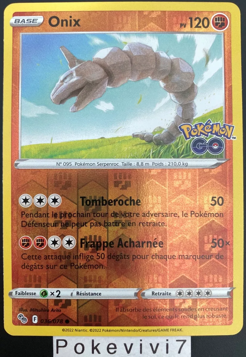 Onix - 036/078 - Pokemon Go - Reverse Holo – Card Cavern Trading