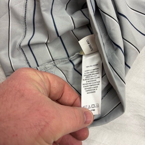 Callaway Mens Polo Shirt Grey Striped Short Sleeves XL NWT - 第 9/12 張圖片