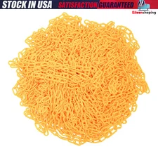 200ft Plastic Barrier Chain Yellow Chain Safety Chain Barrier Fits Crowd Control