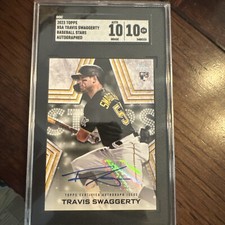 2023 Topps TRAVIS SWAGGERTY Auto RC Baseball Stars #BSA-TSW 756 SGC 9.5 Mint +
