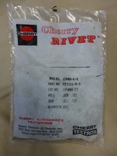 Cherry Textron/Cherry Lock BLIND RIVET #CR2163-4-3, NAS1398D-4-3 NEW Bag of 100