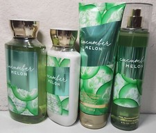 Bath  Body Works Cucumber Melon Body cream, lotion, wash  Frag mist 4 pk set