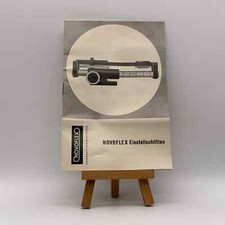 Novoflex Einstellschlitten Bedienungsanleitung Deutsch Gebrauchsanweisung