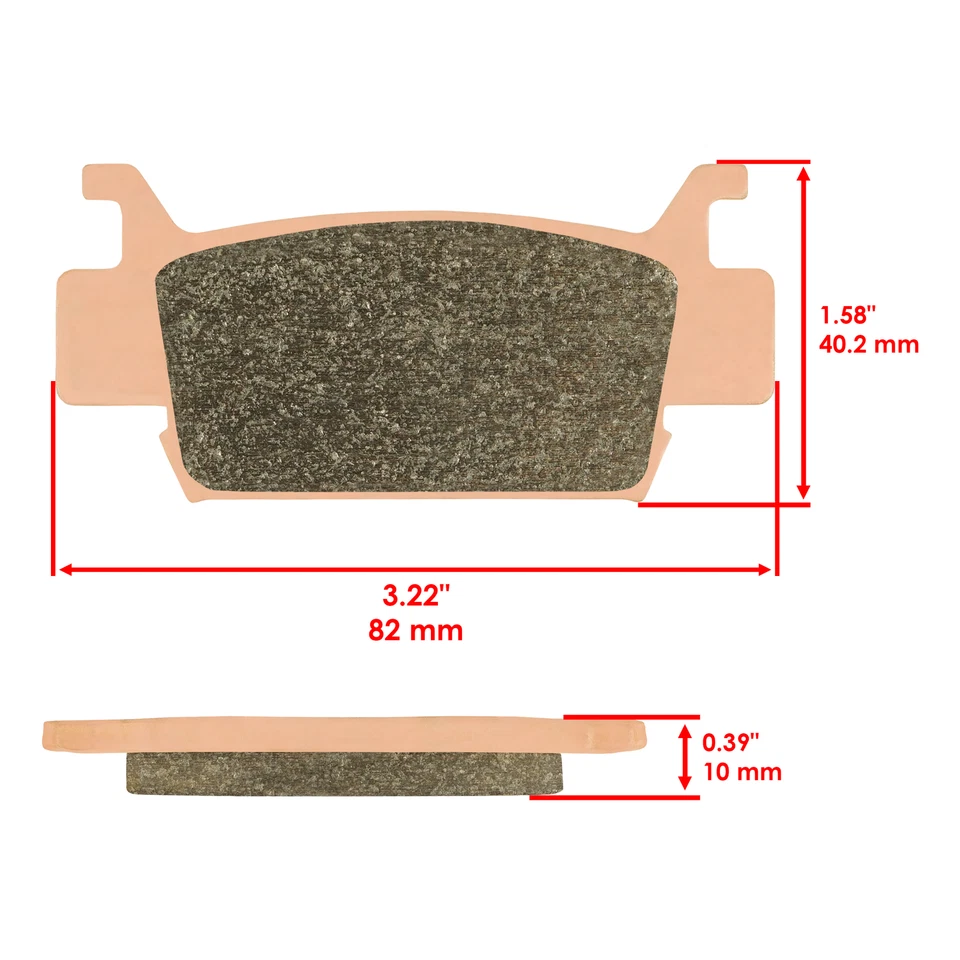 Pastillas de freno delanteras traseras Honda TRX680 TRX 680 Fourtrax Rincon 2006-2020 Foto 3 de 4