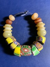 Antique Venetian - African Trade Beads -millefiori Italian glass - stone (b260)