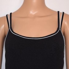 JAG Bathing Suit Padded One Piece Swimsuit Size 12 Solid black