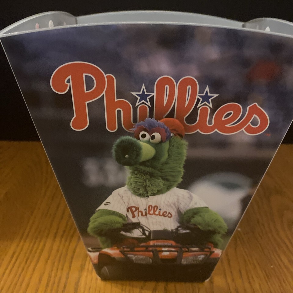 Phillie Phanatic Plastic Popcorn Bucket Philadelphia Phillies 9” High