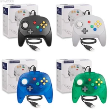 Retro USB N64 Controller Wired 64 Bit Gamepad for PC Mac RetroPie Raspberry Pi