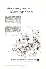 United States Brewers Foundation Nat. Chorus of America NY 1956 Vtg Mag Print Ad