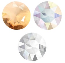 Superior PRIMERO 1201 Flat Chaton 27mm Round Stones Crystals Choose Color