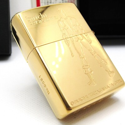 Space Adventure Cobra Lady Limited Gold Hip Zippo Oil Lighter 2001