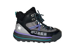 GUESS Chaussure Chausson Femme Noir Cuir  cologique Taille Ue 37 GE017