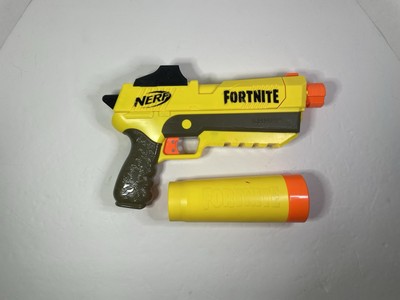 Nerf Fortnite Blaster Shhh Pistol w/Silencer SP-L Elite Dart Gun Tested  &Works!