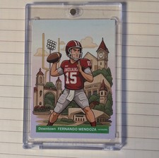 Downtown Fernando Mendoza Indiana Hoosiers Football Card #15