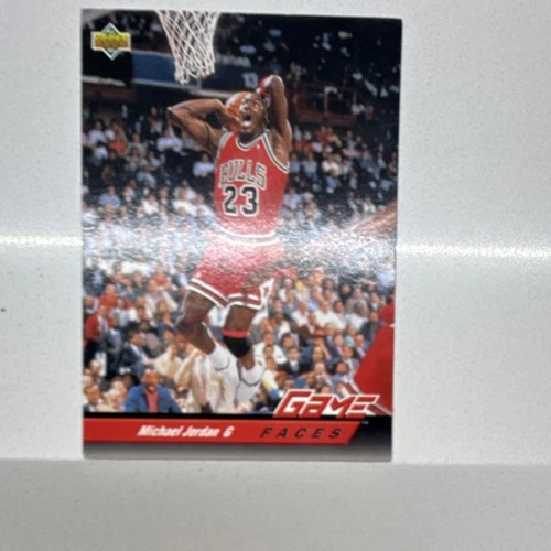 Upper Deck 1992-93 Game Faces Michael Jordan Chicago Bulls Basketball Card #488