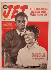 Jet Magazine April 23 1959 Ivan Dixon~Diana Sands~1950s Black History