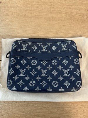 Louis Vuitton Trio Messenger Bag Navy Blue DS