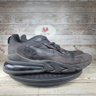 Nike Air Max 270 React Sneakers Mens Size 12 Black Lace Up Walking Running Shoes