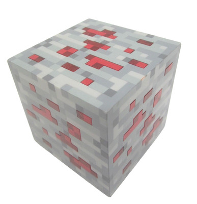 MINECRAFT 2012 ThinkGeek REDSTONE ORE NIGHTLIGHT Touch Cube Light Up 3 Levels