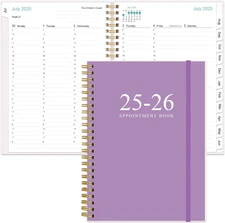 2025-2026 Appointment Book & Planner - 2025-2026 Daily Hourly Planner from July 