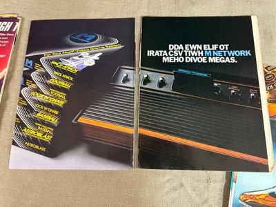 Mattel Electronics DDA Gaming Magazine fold out advertisement ad 1982