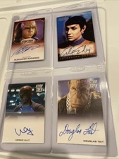 Skybox/Rittenhouse Archives Star Trek Autograph Lot Tait Enberg Ally Steuer