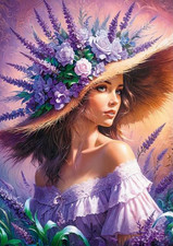Cherry Pazzi Lavender Muse 1000 piece jigsaw puzzle