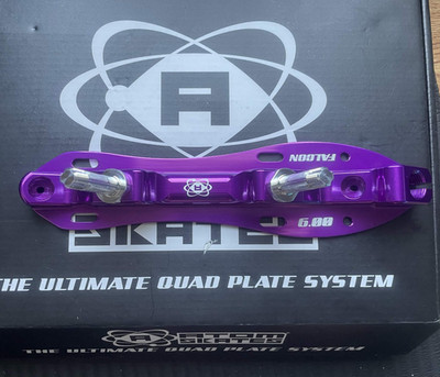 Brand New Atom Skates Falcon Roller Derby Plate, Purple in 6.00, retail discount