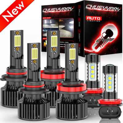 For Jeep Grand Cherokee 2014-2018 Combo LED Headlights + Fog Light Bulbs 6000K