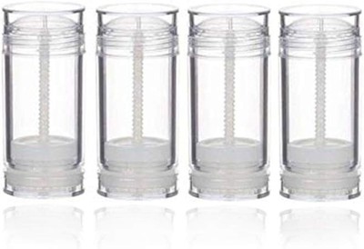 Constore 4 PCS 30g Clear Twist-up Deodorant Containers,Empty Reusable Deodora...