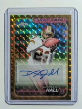 2024 Topps Chrome Football DeAngelo Hall Gold Geometric Refractor Auto /50